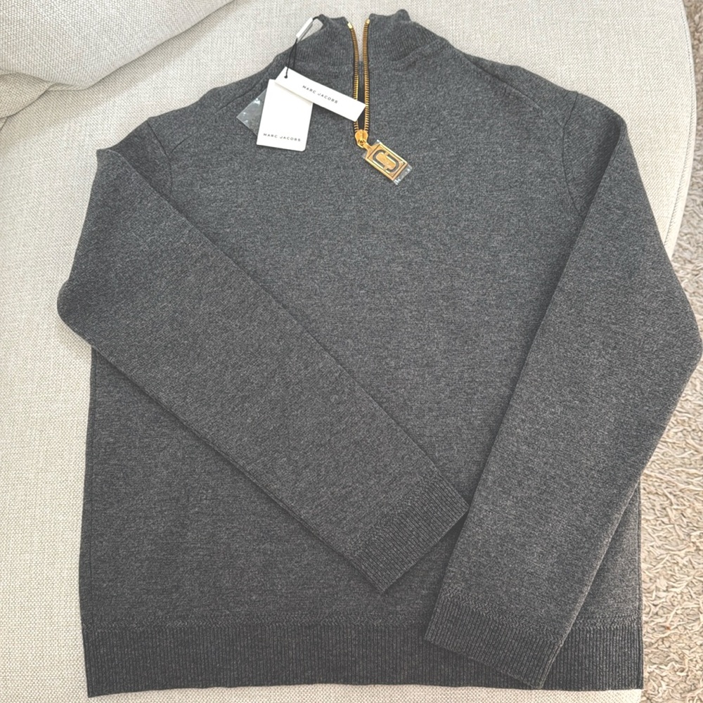 Marc Jacobs Half-zipped Cashmere Wool Sweater